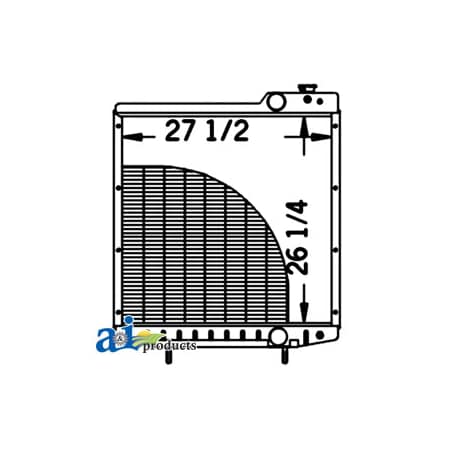A & I Products Radiator 46" x32" x11" A-A190663